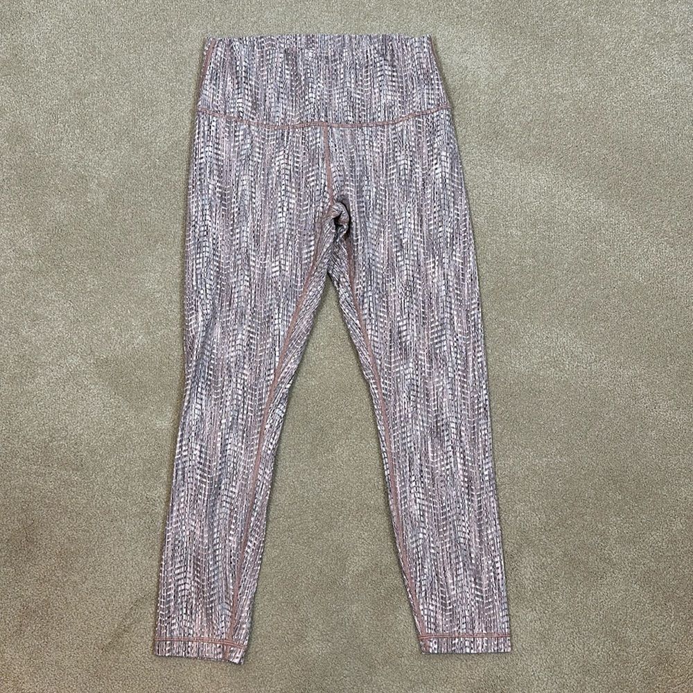 Lululemon Wunder Under High Rise 7/8 Tight Full-on Luon Copper Legging Size 10